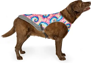 Canada Pooch Dog Cooling Vest - Evaporative Cooling Vest for Dogs with Breathable Mesh Material & Reflective Lining, Adjustable for Dogs 8 (7-9" Back Length), Tie Dye