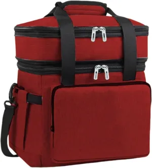 Car Camping Coolers for Abarth 500/595/600/695/Fastback/Pulse/Punto/Ritmo, Leak Proof Cooler, Portable Lightweight Ice Chest Box, Compartments Waterproof Insulated Bag