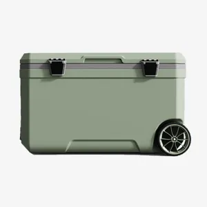 Car Camping Coolers for Audi Q1/Q2/Q3/Q4/Q5/Q6/Q7/Q8/TT, Waterproof Portable Cooler, Leak Proof Picnic Insulated Bag, Ultra-Light Premium Ice Chest Box,A-Green-70L