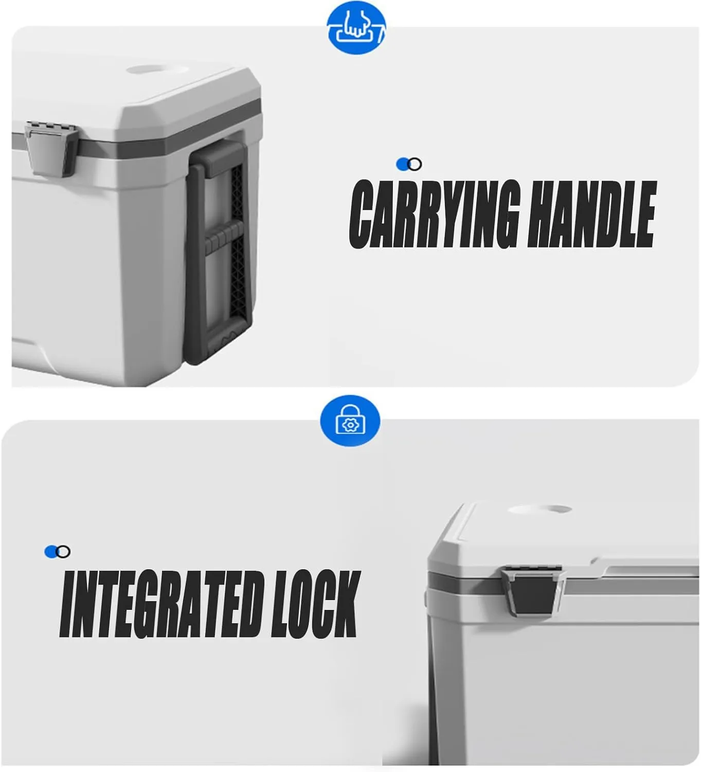 Car Camping Coolers for Cadillac Celestiq/Concept/CT4/CT5/CT6/Escalade/XT5/XT6/BLS, Waterproof Portable Cooler, Leak Proof Picnic Insulated Bag, Ultra-Light Premium Ice Chest Box