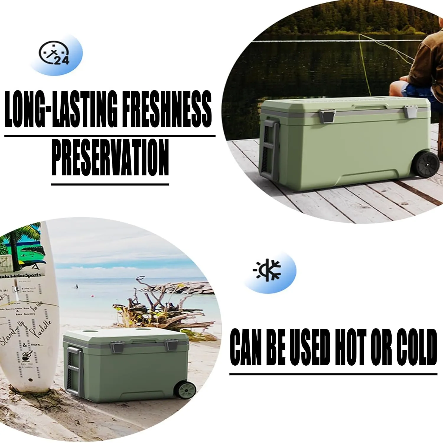 Car Camping Coolers for Jaguar XE/XF/E-Type/Mark 2/Mark X/S-Type/X-Type/XJ/XJS, Waterproof Portable Cooler, Leak Proof Picnic Insulated Bag, Ultra-Light Premium Ice Chest Box,C-Blue-70L