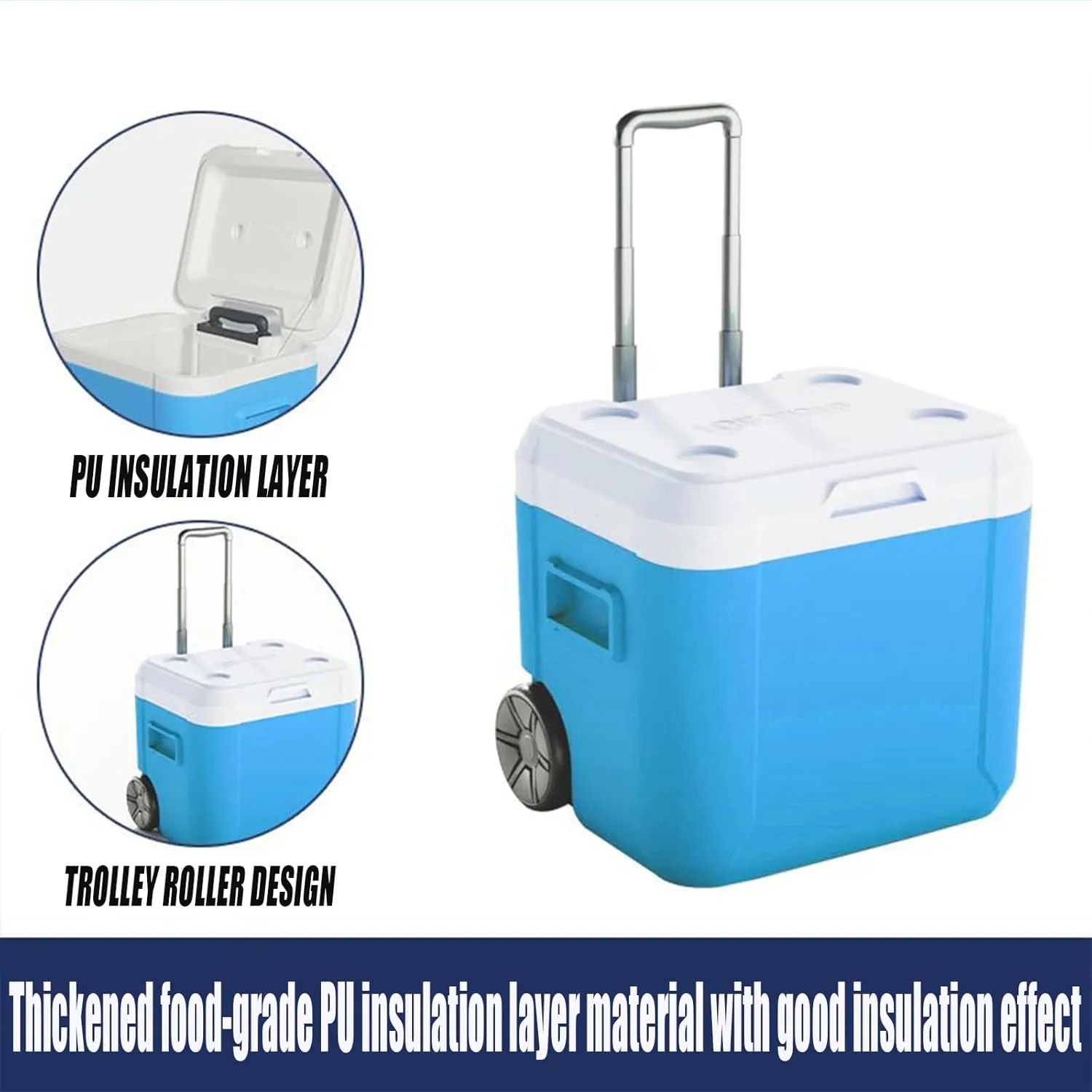 Car Camping Coolers for Maserati 3200 GT/Biturbo/Bora/Coupé/Indy/Karif/Khamsin, Leak Proof Cooler, Portable Lightweight Ice Chest Box, Compartments Waterproof Insulated Bag,B-Brown