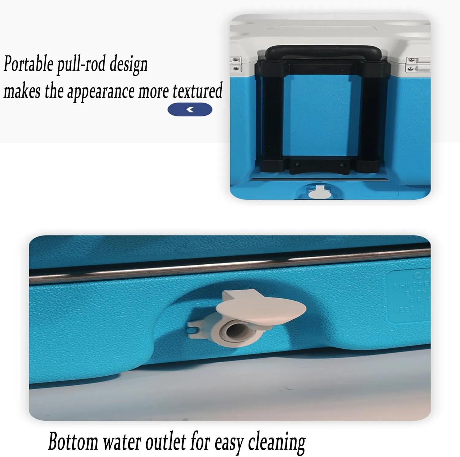 Car Camping Coolers for Maserati 3200 GT/Biturbo/Bora/Coupé/Indy/Karif/Khamsin, Leak Proof Cooler, Portable Lightweight Ice Chest Box, Compartments Waterproof Insulated Bag,B-Brown