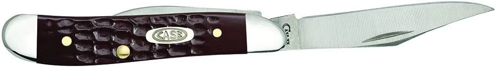 Case WR XX Pocket Knife Brown Synthetic Jigged Peanut Item #046 - (6220 SS) - Length Closed: 2 7/8 Inches