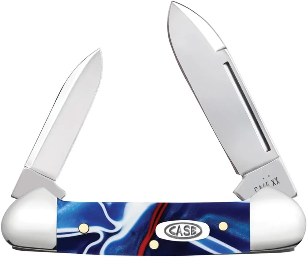 Case XX Pocket Knife PATRIOTIC KIRINITE® SMOOTH BABY BUTTERBEAN Item #11228-102132 SS - Length Closed: 2 3/4Inches