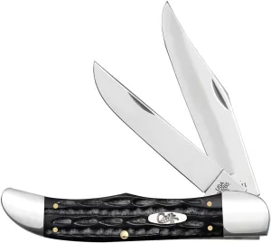 Case XX WR POCKET KNIFE JIGGED BUFFALO HORN FOLDING HUNTER W/SHEATH, ITEM 65030, LENGTH CLOSED 5 1/4 INCH (BH265 SS)
