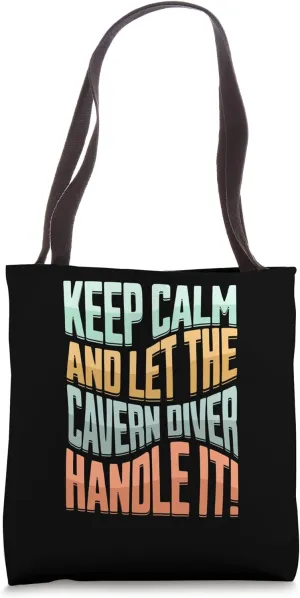 caving exploring caves spelunker chest Cavern diving caving Tote Bag