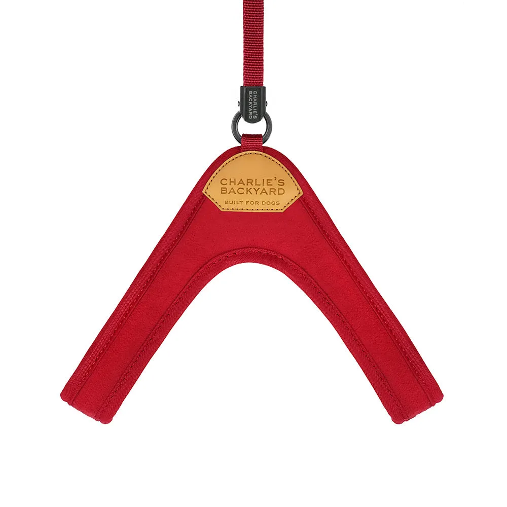 Charlie's Backyard Adjustable Easy Harness Red