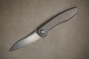 Cheburkov Knife Russian, Steel Elmax, Handle Gray Titanium