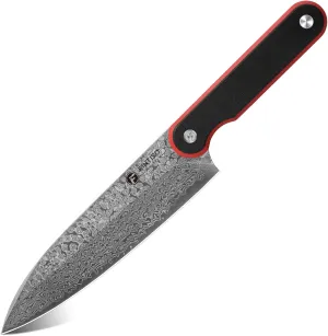 Chef Knife 8 Inch, Professional 67-Layer Damascus Stainless Steel Kitchen Knife with 10Cr15CoMoV Steel Core, Ultra Sharp Cooking Knife with Ergonomic Full Tang G10 Handle