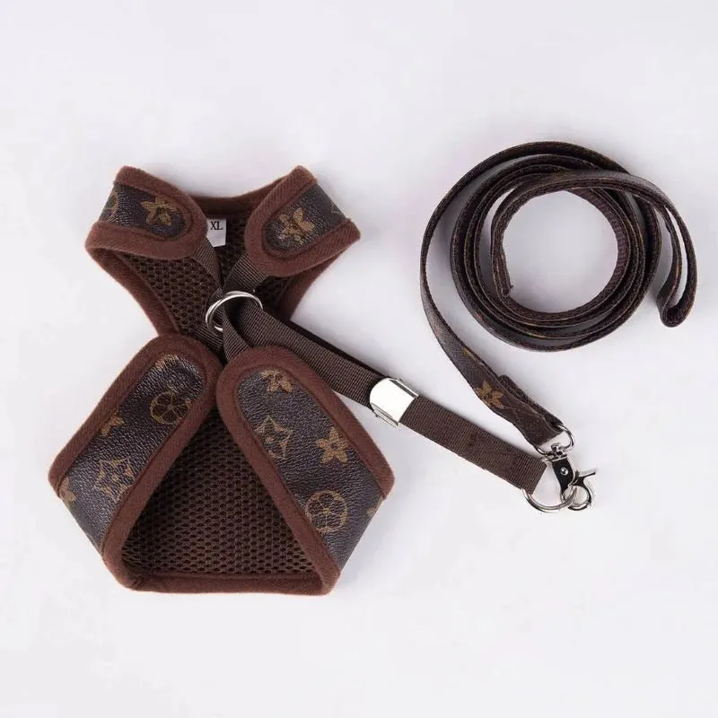Chewy Brown Dachshund Harness and Leash Set