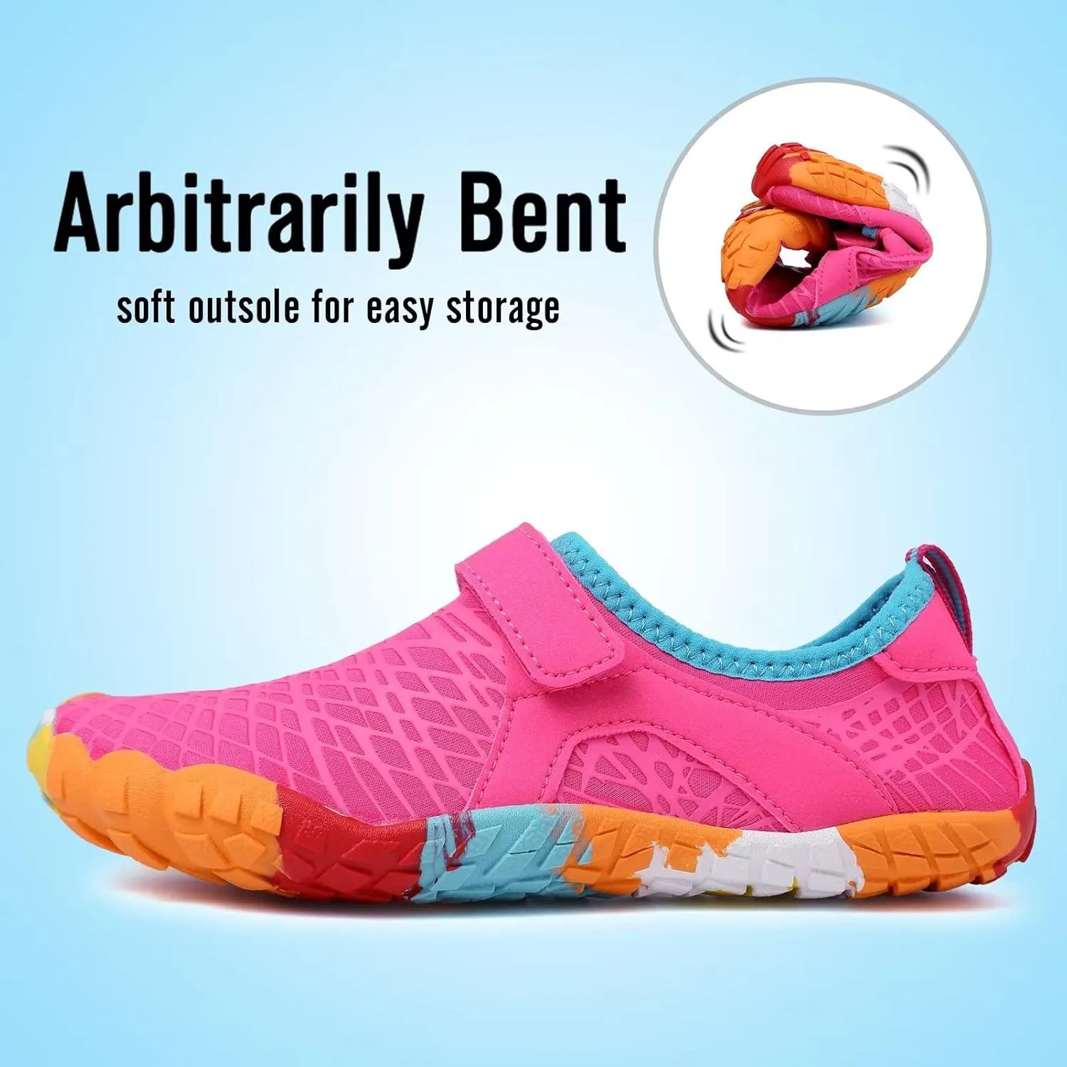 CIOR Kids Water Shoes Boys & Girls Lightweight Sport Shoes Aqua Athletic (Toddler/Little Kid/Big Kid)