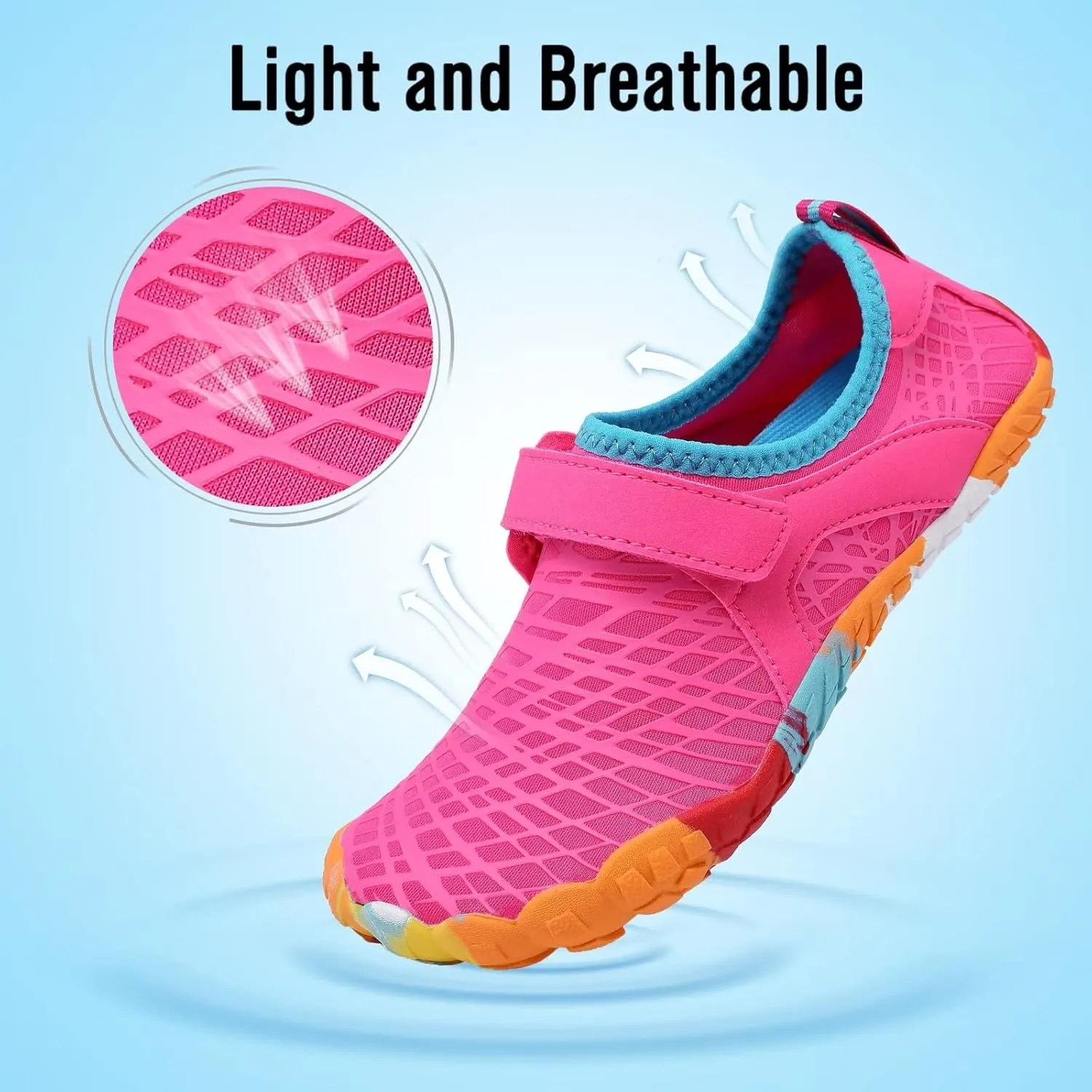 CIOR Kids Water Shoes Boys & Girls Lightweight Sport Shoes Aqua Athletic (Toddler/Little Kid/Big Kid)