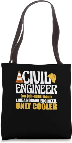 Civil Engineer Definition Structural Engineer Engineering Tote Bag