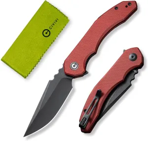 CIVIVI Bluetick Folding Knife for EDC, Pocket Knife with 3.47" 14C28N Blade G10 Handle, Utility Knife for Outdoors Indoors C23050-2