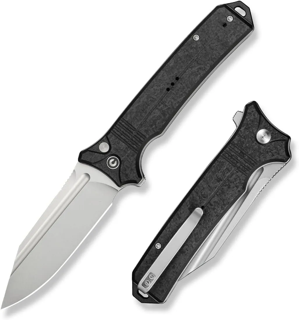 CIVIVI Neurohaptic Pocket Knife for EDC, Folding Knife with 3.74'' Nitro-V Blade G10 Handle, Reversible Clip, Gift for Men Women C23080-2
