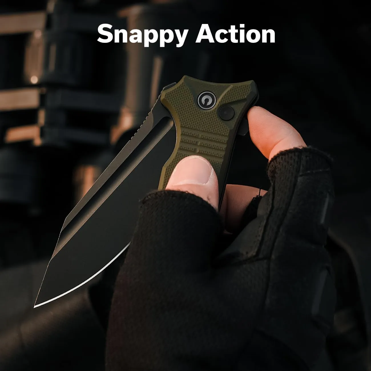 CIVIVI Neurohaptic Pocket Knife for EDC, Folding Knife with 3.74'' Nitro-V Blade G10 Handle, Reversible Clip, Gift for Men Women C23080-3