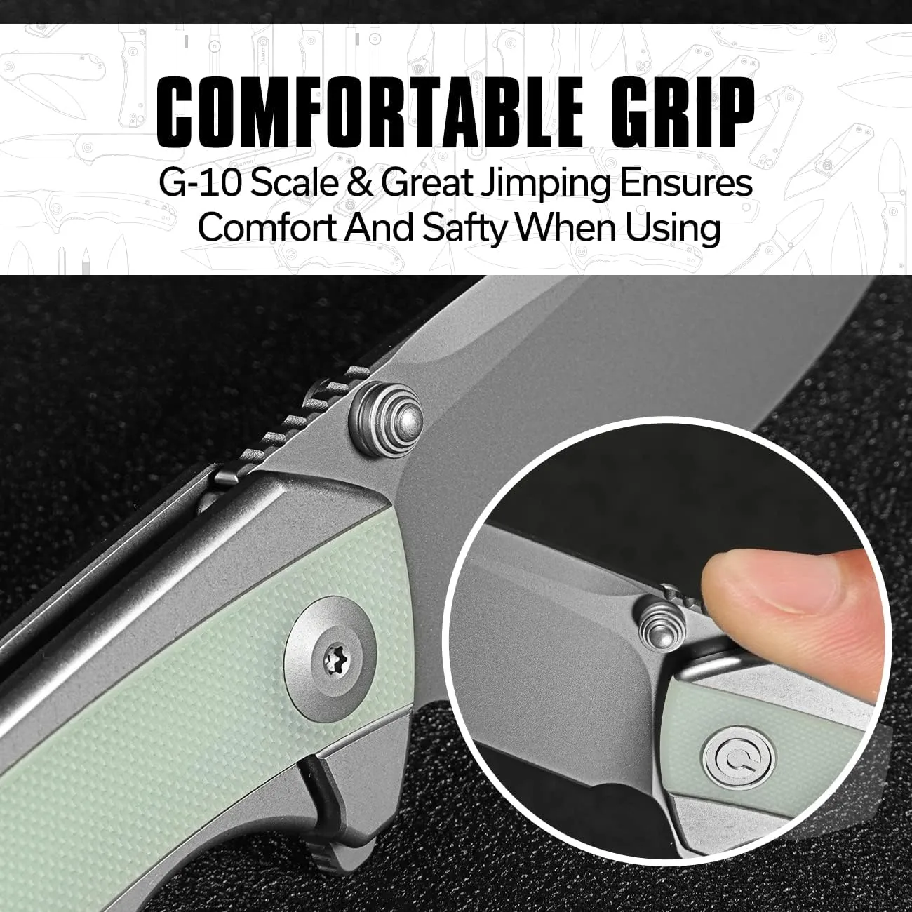 CIVIVI Teraxe Pocket Knife for EDC, 3.48-in Nitro-V Blade