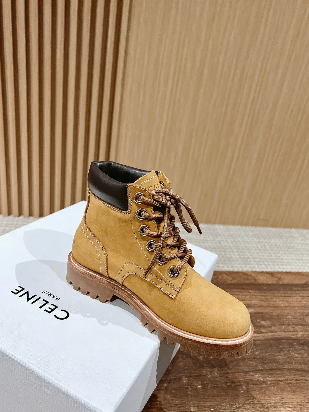 Classic couple martin boots yellow boots