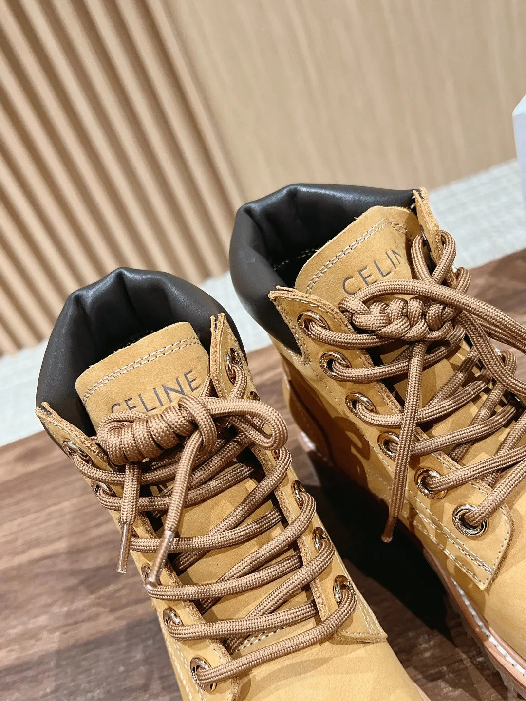 Classic couple martin boots yellow boots