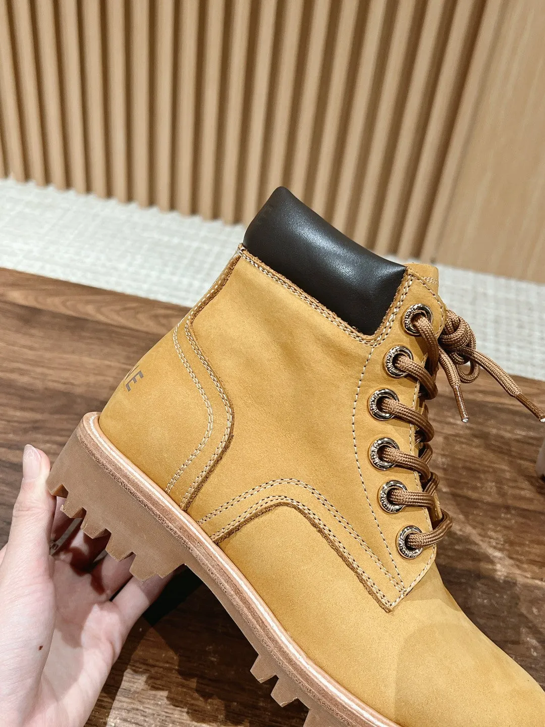 Classic couple martin boots yellow boots