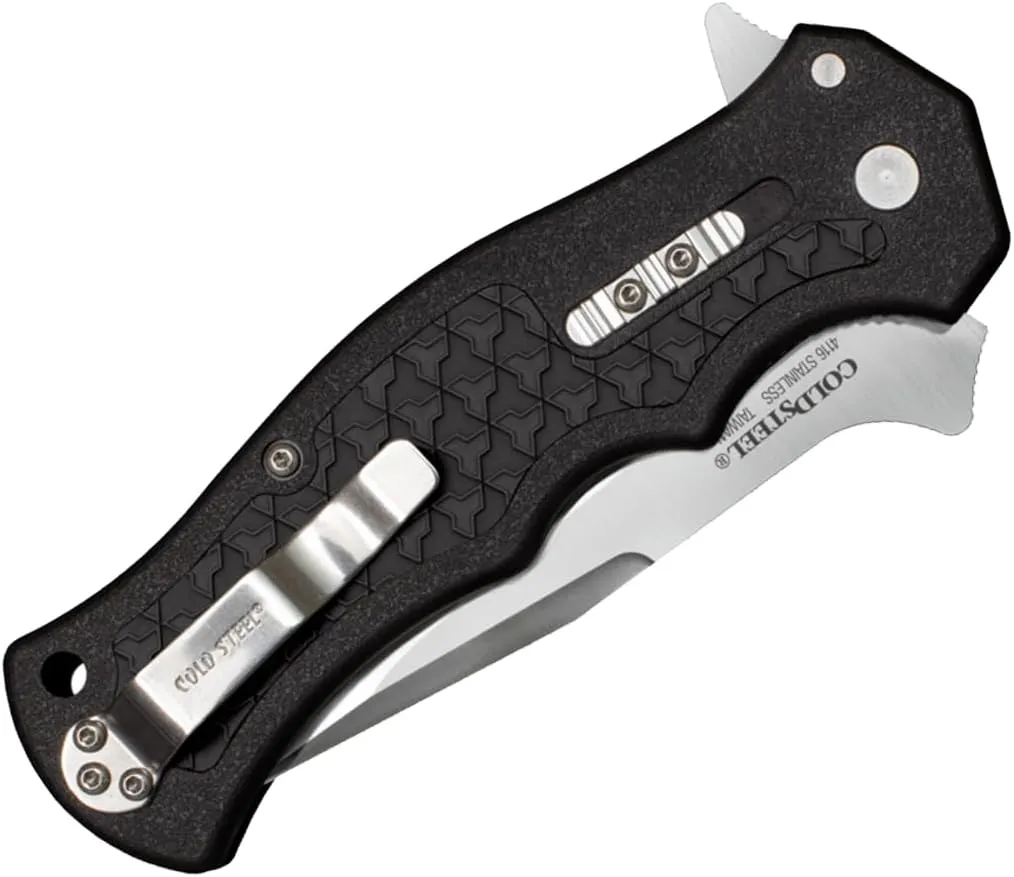 Cold Steel Crawford Model 1 3.5" 4034SS Clip Point Blade 4.875" Zy-Ex Handle Tactical Folding Knife with Spring Leaf Lock
