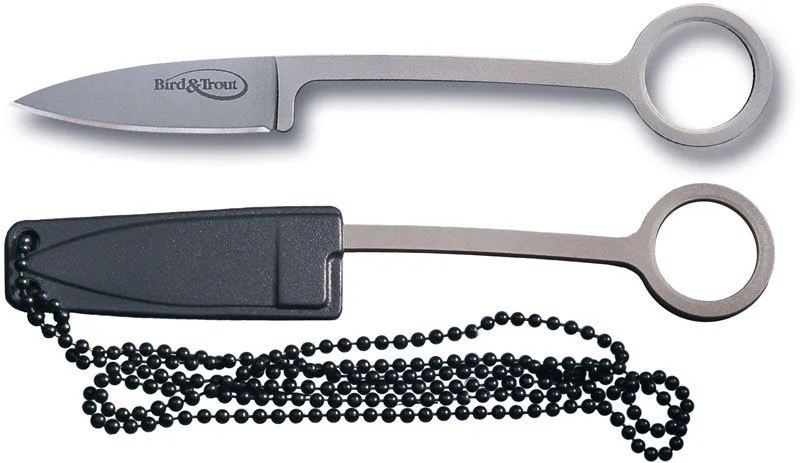 Cold Steel CS20BTJ Bird & Trout Knife Fixed 2.25" Bead Blast Blade   Sheath