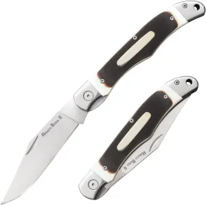 Cold Steel Ranch Boss II 4" SK-5 Razor-Sharp Blade 5.25" Faux Sawed Bone Handle Versatile Outdoors Folding Knife w/Liner Lock