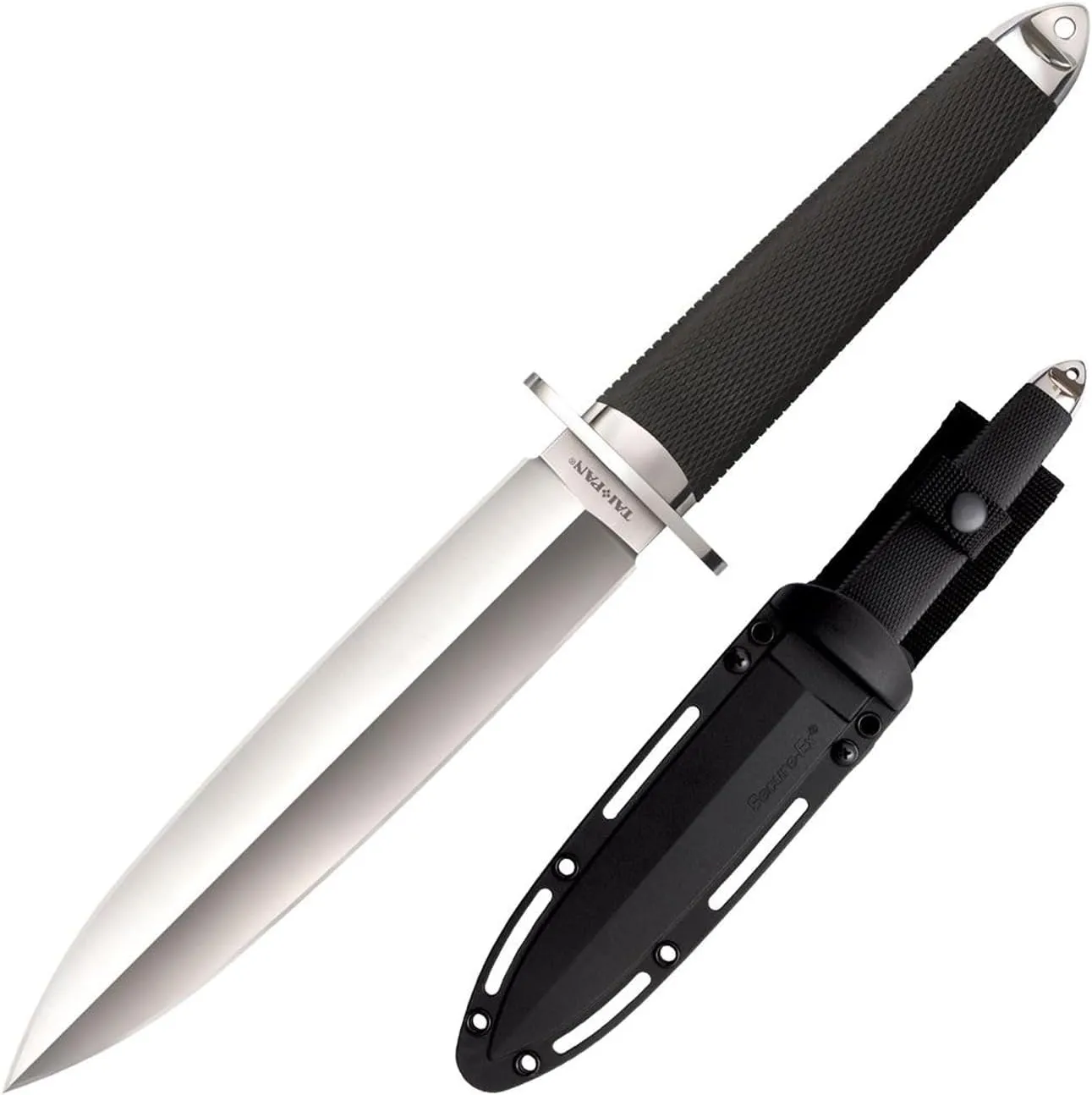 Cold Steel Tai Pan 7.5" CPM 3V Spear Point Razor-Sharp Blade 5.5" Kray-Ex Handle Tactical Fixed Blade Knife w/Secure-Ex Sheath