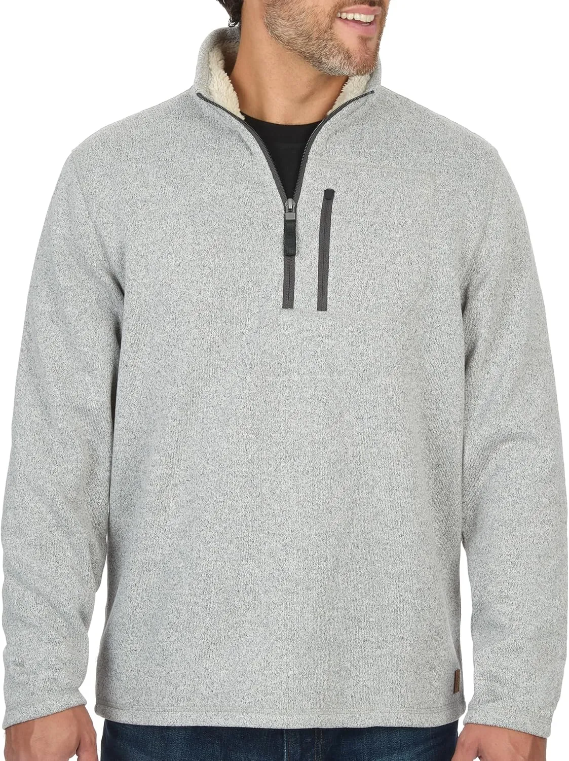Coleman Men's Lightweight 1/4 Zip Sweater Fleece with Sherpa Collar - Comfortable Quarter Zip Design for Everyday Wear