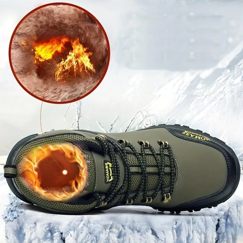 Comfortable Men's Hiking Shoes with Plush Lining, Arch Support, and Non-Slip Soles for Mountaineering and Travel