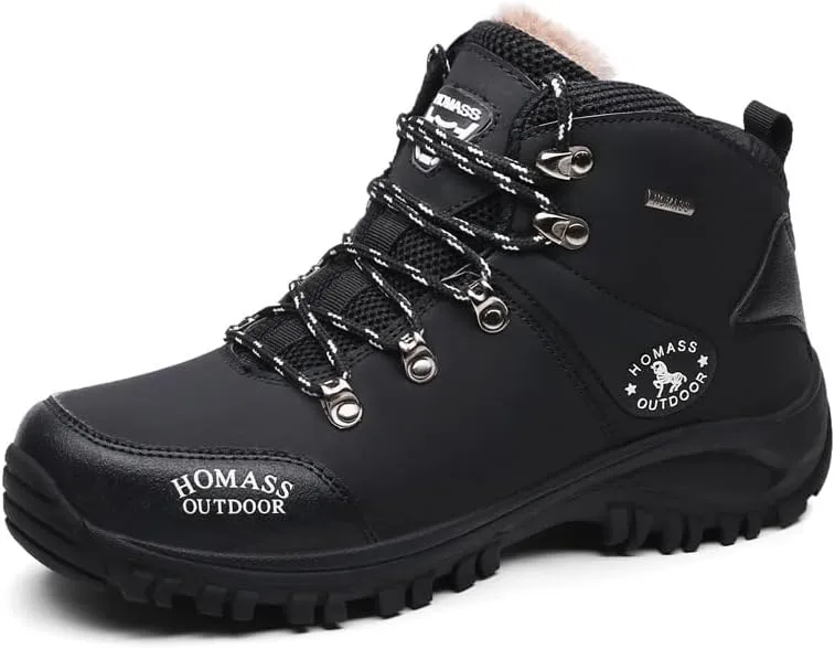 Comfortable Men's Hiking Shoes with Plush Lining, Arch Support, and Non-Slip Soles for Mountaineering and Travel