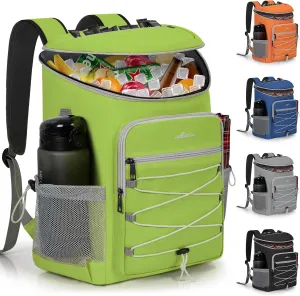 Cooler Backpack, Lightweight Insulated Cooler Backpack Leakproof for 30 Can Drinks (330ml), Insulated Soft Camping Cooler, Beach Cooler, Portable Cooler Backpack for Travel Hiking