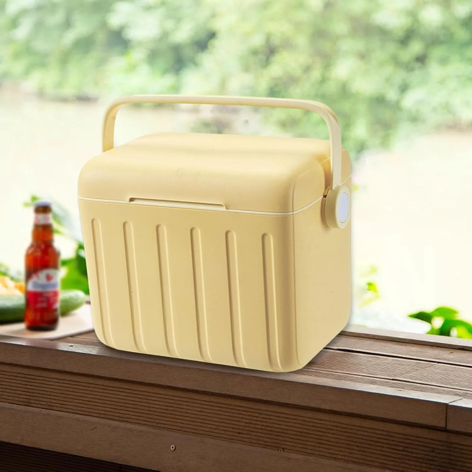 Cooler Box Ice Chest Box Beverage Storage Organizer Airtight Ice Retention Cooler Container for Camping Barbecue Stall Sports