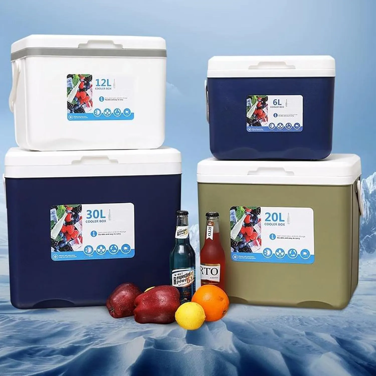 Cooler for Pontiac Bonneville/Catalina/Chieftain/Fiero/Firebird/Trans Sport Insulated Hard Ice Box Large High-Performance Storage Box Portable Cool Picnic Box Festival,B-27 * 18 * 23cm