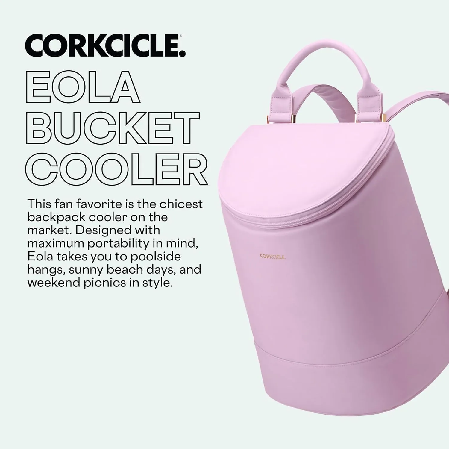 Corkcicle EOLA Cooler Backpack, Waterproof and Leak Proof Insulated Bag, Perfect for Wine, Beer, and Ice Packs
