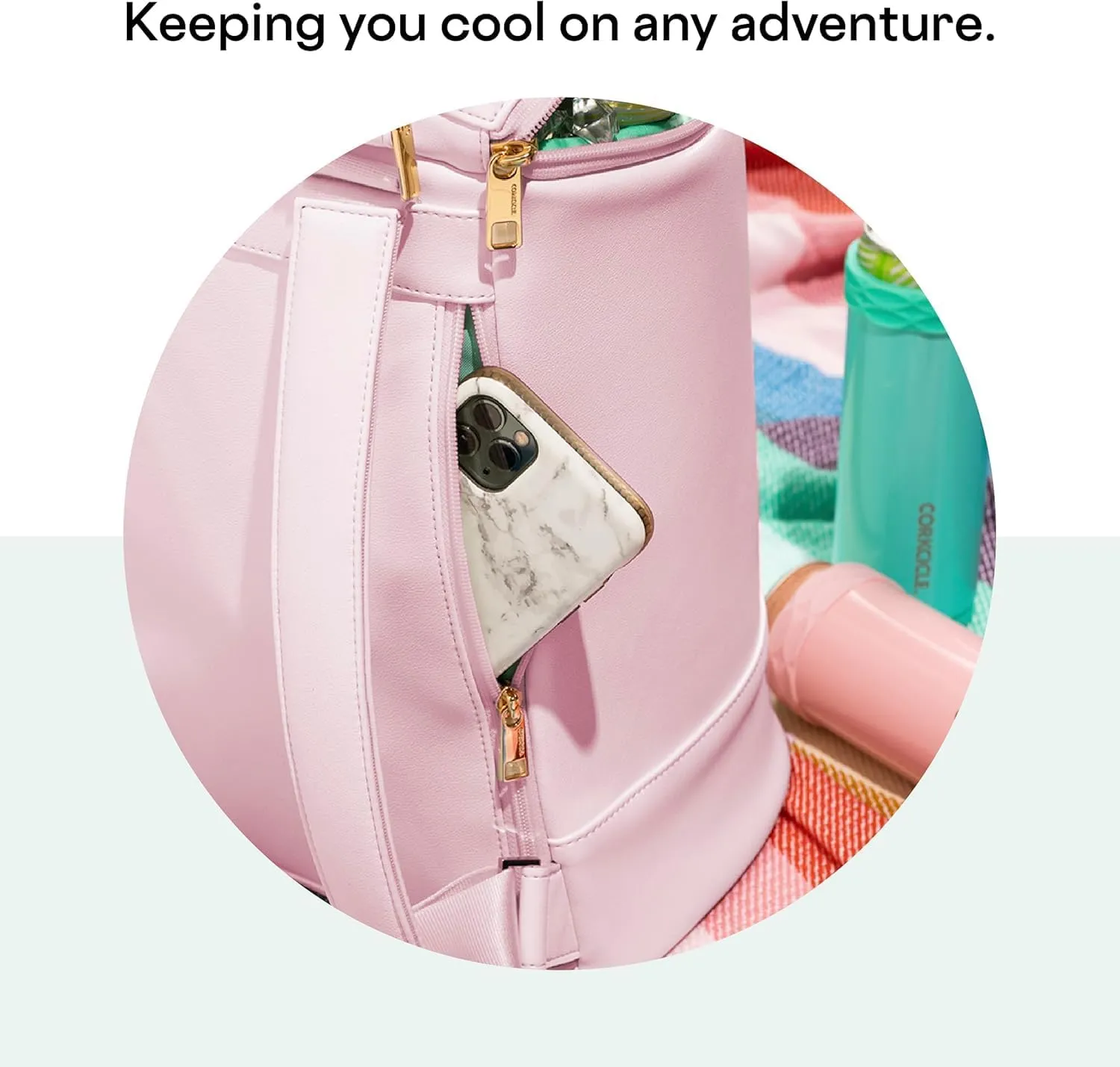 Corkcicle EOLA Cooler Backpack, Waterproof and Leak Proof Insulated Bag, Perfect for Wine, Beer, and Ice Packs