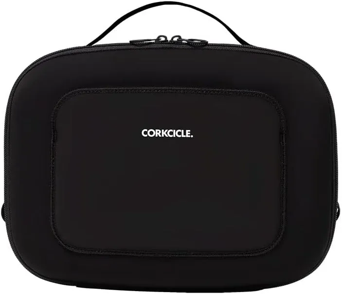 Corkcicle Lunchpod Insulated Lunch Bag, Black Neoprene, 11” x 8.75” x 4” – Crush-Proof Lunch Box Holds 16 oz Food Container – Cooler Bag Has Handle for Easy Carrying, Exterior & Interior Pocket