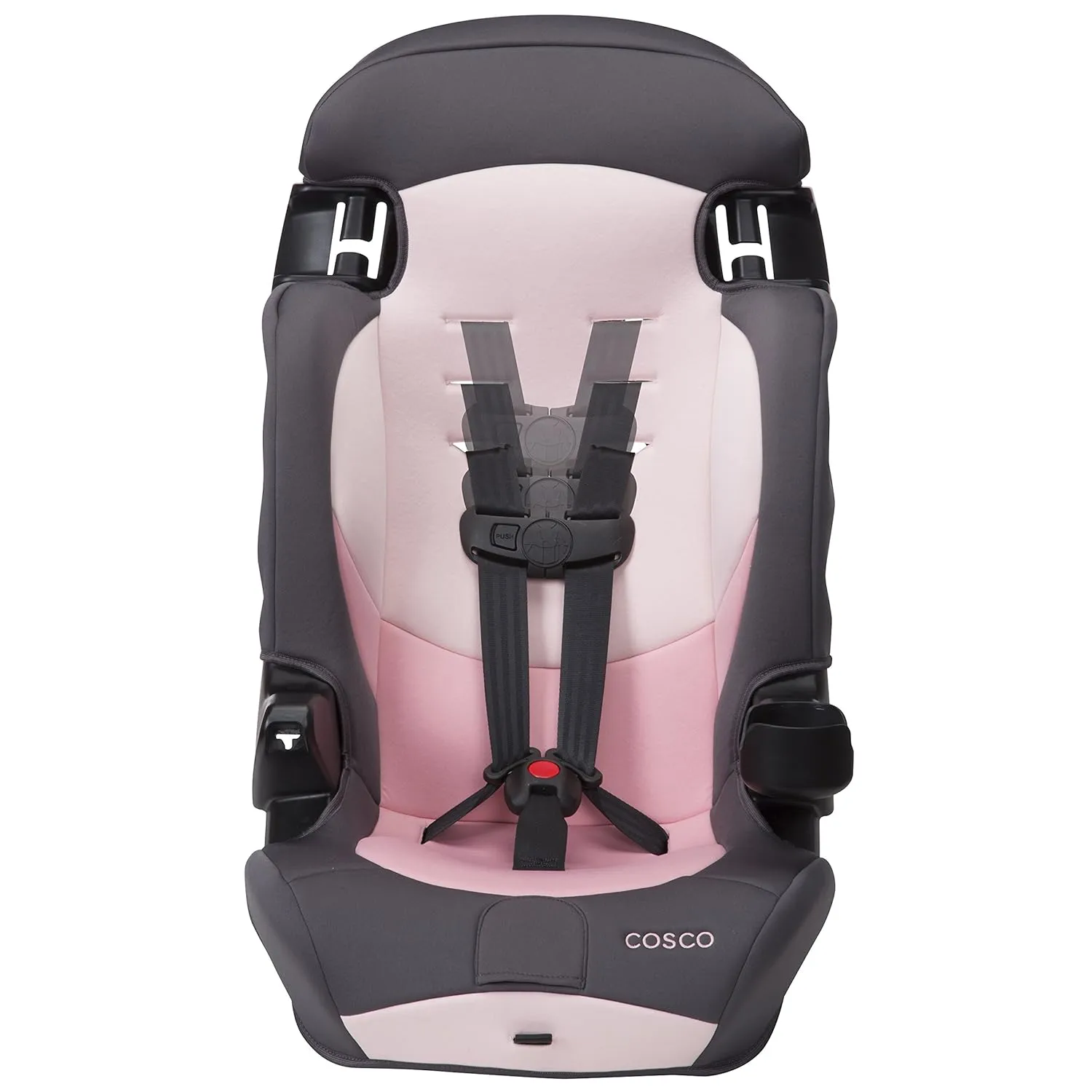 Cosco Kids Finale DX 2-in-1 Booster Car Seat, Forward Facing Toddler Car Seat (30-65 lbs) and Belt Positioning High Back Booster Seat (40-100 lbs), Sweetberry