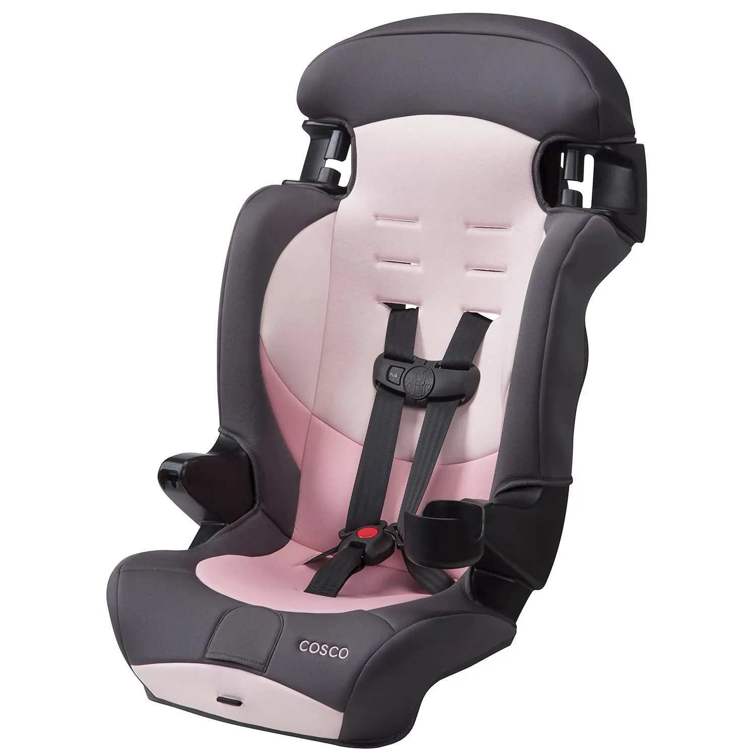 Cosco Kids Finale DX 2-in-1 Booster Car Seat, Forward Facing Toddler Car Seat (30-65 lbs) and Belt Positioning High Back Booster Seat (40-100 lbs), Sweetberry
