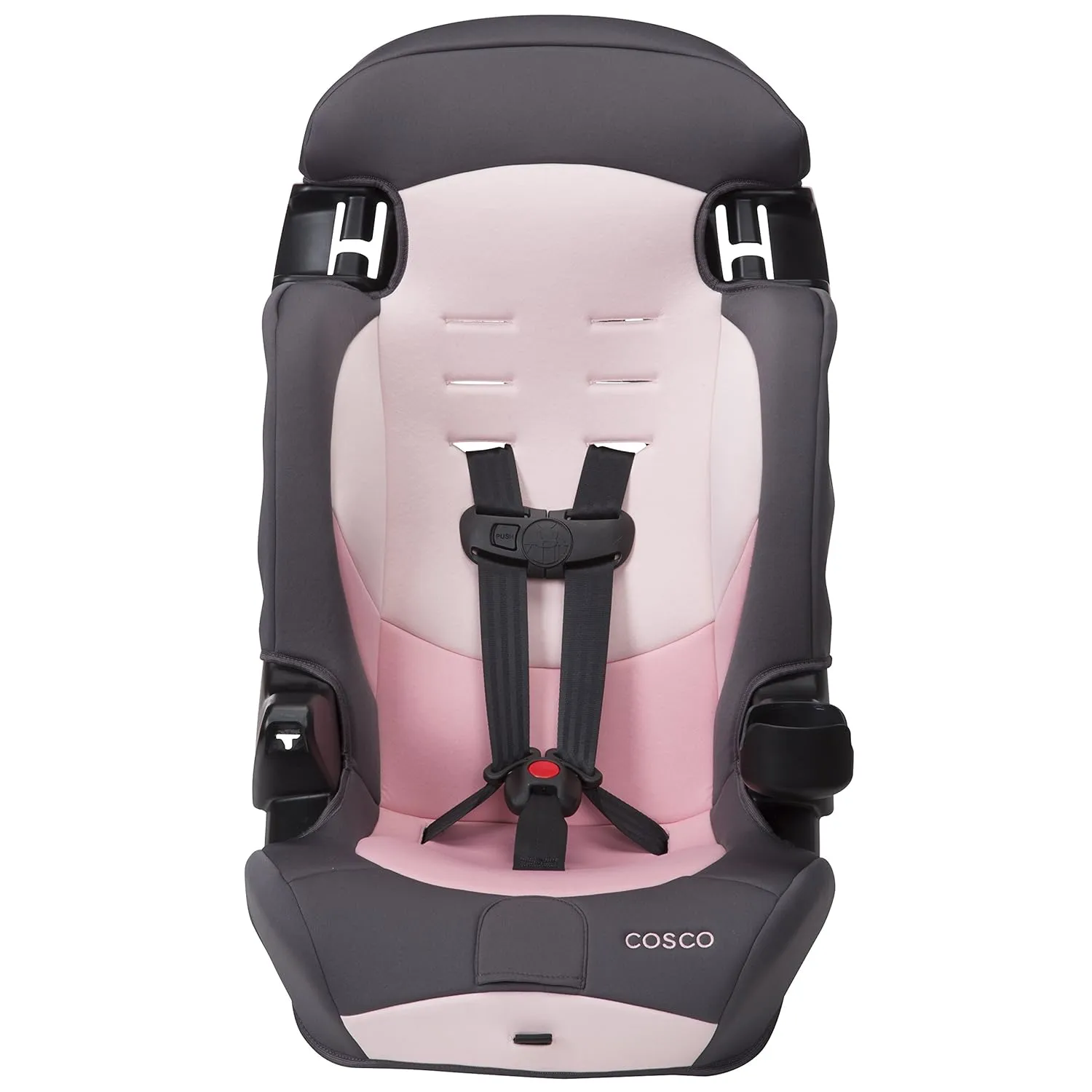 Cosco Kids Finale DX 2-in-1 Booster Car Seat, Forward Facing Toddler Car Seat (30-65 lbs) and Belt Positioning High Back Booster Seat (40-100 lbs), Sweetberry