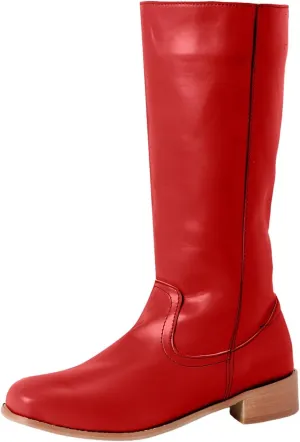 Cowboy Boots for Women Low Heel Winter Boots for Women 2024 Vintage Women's Campus Solid Leather Western Cowboy Boots