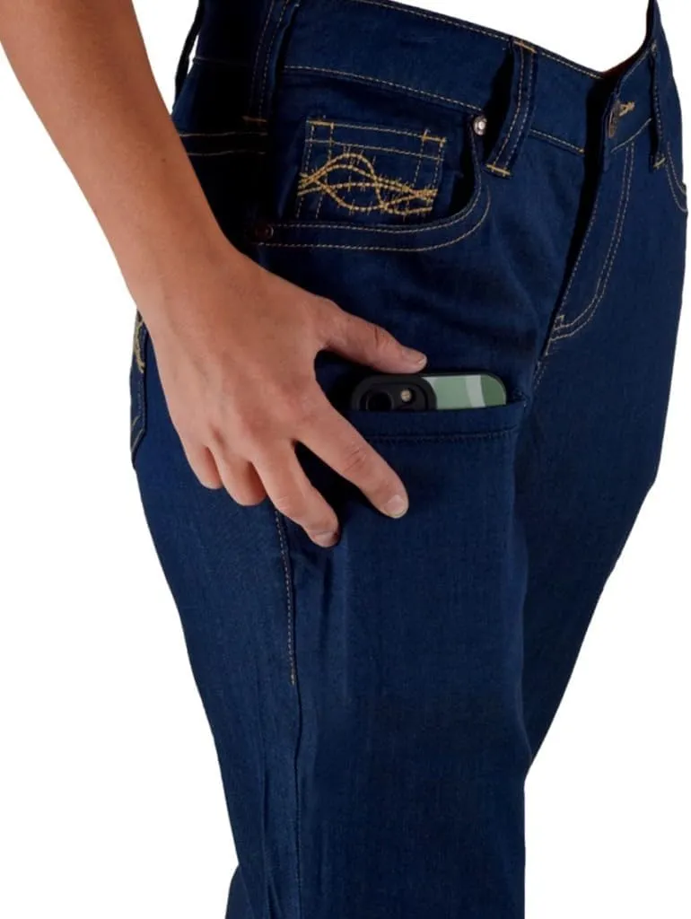 Cowgirl Tuff Western Jeans Womens UltraBreathe Dark Wash JULCLD