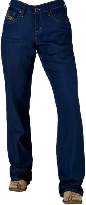 Cowgirl Tuff Western Jeans Womens UltraBreathe Dark Wash JULCLD