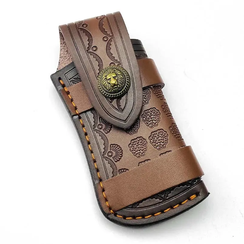 Cowhide Cow Leather Fold Knife Pliers Tool Scabbard Sheath