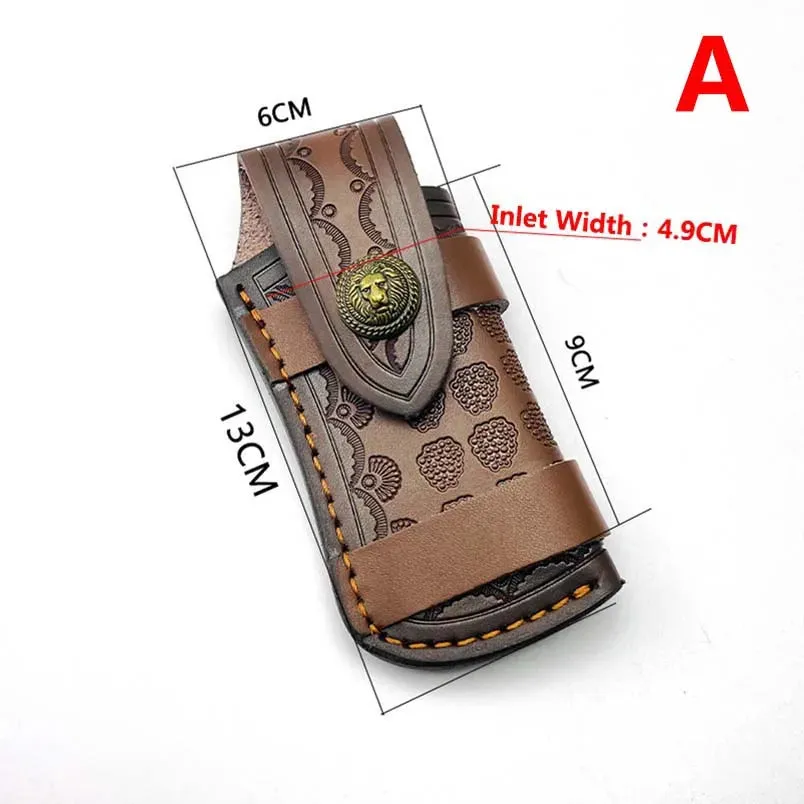 Cowhide Cow Leather Fold Knife Pliers Tool Scabbard Sheath