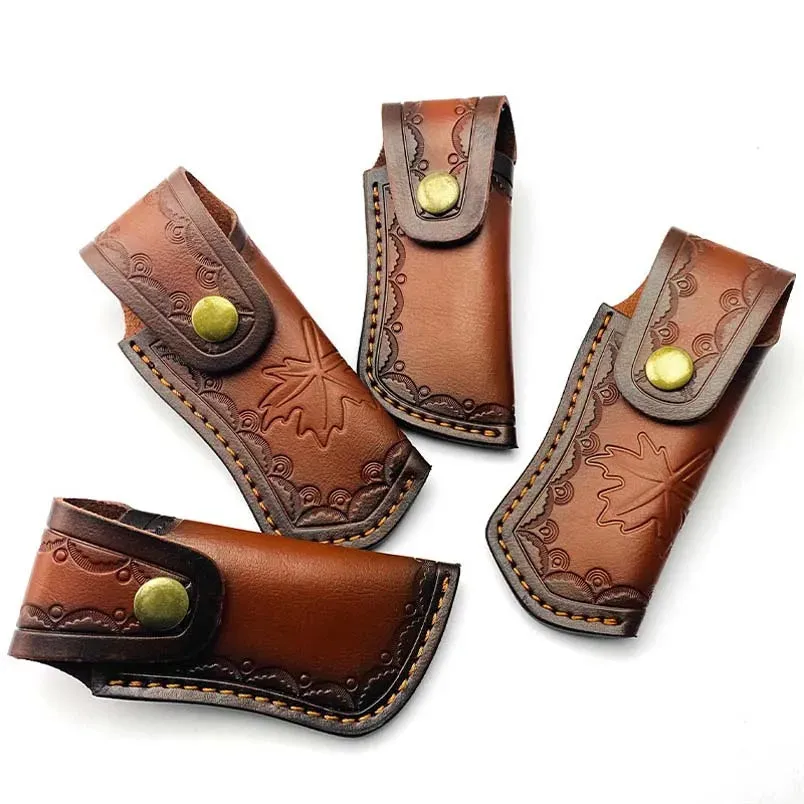 Cowhide Cow Leather Fold Knife Pliers Tool Scabbard Sheath