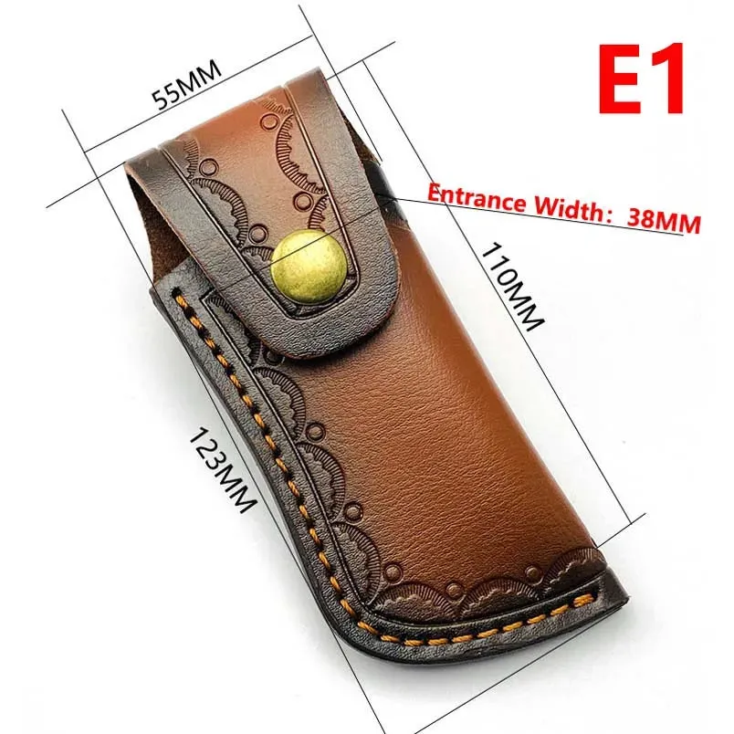 Cowhide Cow Leather Fold Knife Pliers Tool Scabbard Sheath