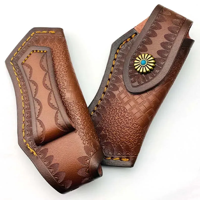 Cowhide Cow Leather Fold Knife Pliers Tool Scabbard Sheath