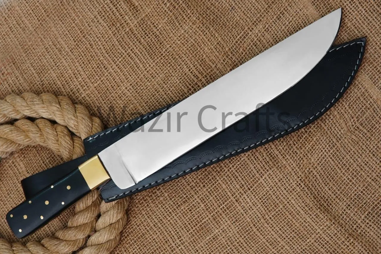 Custom Made Edwin Forest Replica bowie Knife.Fixed Blade Knife.Hunting Knife(KN_2304) Antique Knife,Survival knife (Black)
